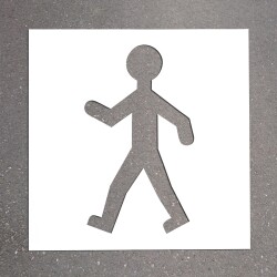 Pochoir - Piéton - PVC Souple