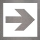 Pochoir - Flèche directionnelle Grand Format - PVC Souple