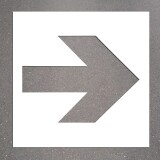 Pochoir - Flèche directionnelle - PVC - 450 x 600 mm