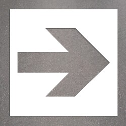 Pochoir - Flèche directionnelle - PVC - 450 x 600 mm