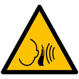 Pictogramme de Danger ISO 7010 - Bruit fort soudain - W038