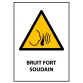 Panneau ISO 7010 - Bruit fort soudain - W038   - PVC - A4