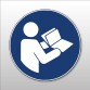 Panneau Obligation - Consulter le manuel/la notice d'instructions - M002