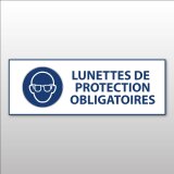 Panneau d'Obligation - Lunettes de protection obligatoires - M004