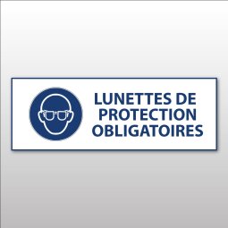 Panneau d'Obligation - Lunettes de protection obligatoires - M004