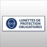 Panneau EPI obligatoire - Lunettes de protection obligatoires - M004