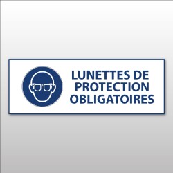Panneau EPI obligatoire - Lunettes de protection obligatoires - M004