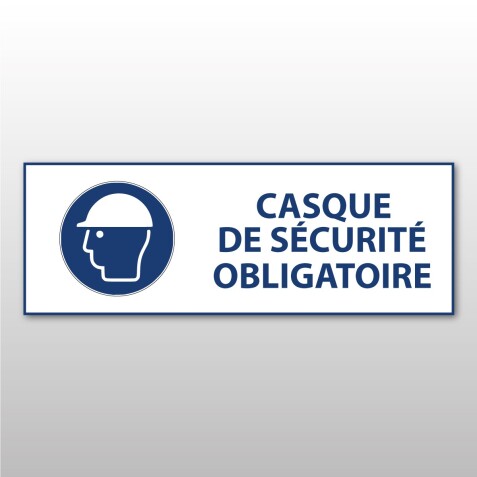 Panneau EPI obligatoire - Casque de sécurité obligatoire - M014