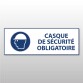 Panneau EPI obligatoire - Casque de sécurité obligatoire - M014