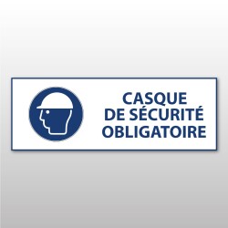 Panneau EPI obligatoire - Casque de sécurité obligatoire - M014
