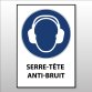 Panneau 'Serre-tête anti-bruit obligatoire - M003