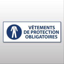 Panneau d'Obligation - Vêtements de protection obligatoires - M010