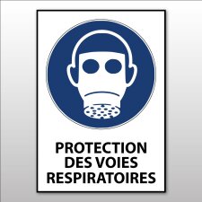 Panneau - Protection des voies respiratoires obligatoire - M017