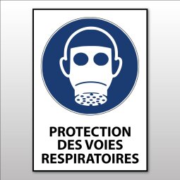 Panneau - Protection des voies respiratoires obligatoire - M017