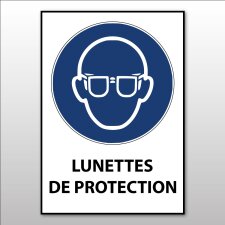 Panneau - Lunettes de protection obligatoires - M004