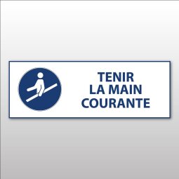 Panneau d'Obligation ISO 7010 - Tenir la main courante - M012