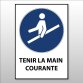 Panneau ISO 7010 - Tenir la main courante - M012