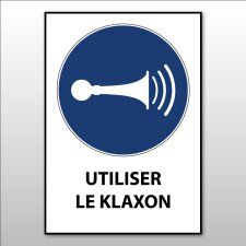 Panneau ISO 7010 - Utiliser le Klaxon - M029