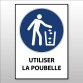 Panneau ISO 7010 - Utiliser la poubelle - M030