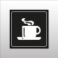 Pictogramme "Cafétéria" en Gravoply