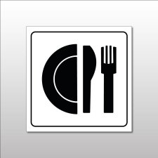 Pictogramme "Restaurant" en Gravoply