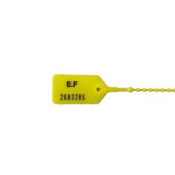 Scellés de Sécurité - Polypropylène - 250 mm - Par 100  - Jaune