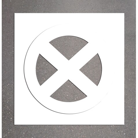 Pochoir - Arrêt et stationnement interdits - PVC Souple