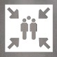 Pochoir - Point de rassemblement - PVC - 600 x 600 mm