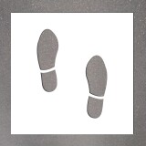 Pochoir - Empreintes de pieds - PVC Souple
