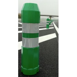 Séparateur de voies - Balise J12 routière autorelevable verte - H 730 x l 200 mm