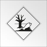 Signalisation de transport normalisée ADR - Dangereux pour l'environnement   - 100 x 100 mm - Vinyle