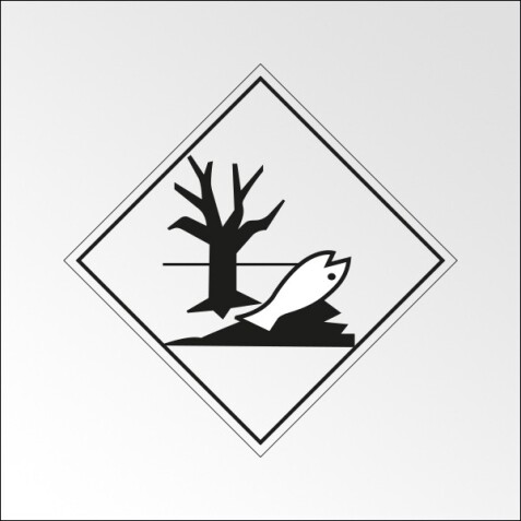 Signalisation de transport normalisée ADR - Dangereux pour l'environnement   - 250 x 250 - PVC