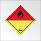 Signalisation de transport normalisée ADR - Peroxydes organiques - ADR 5.2   - 250 x 250 - PVC