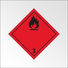 Signalisation de transport normalisée ADR - Liquides inflammables - ADR 3