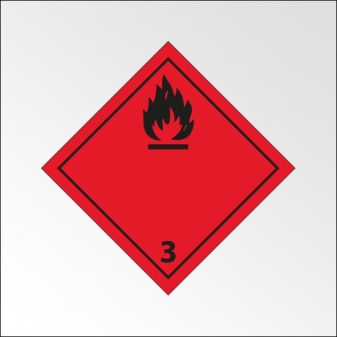 Signalisation de transport normalisée ADR - Liquides inflammables - ADR 3