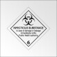 Signalisation de transport normalisée ADR - Matières infectieuses (avec texte) - ADR 6.2   - 150 x 150 mm - Vinyle
