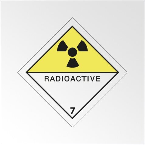 Signalisation de transport normalisée ADR - Matières radioactives- ADR 7