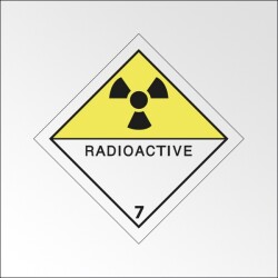 Signalisation de transport normalisée ADR - Matières radioactives- ADR 7