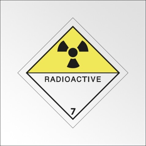 Signalisation de transport normalisée ADR - Matières radioactives- ADR 7