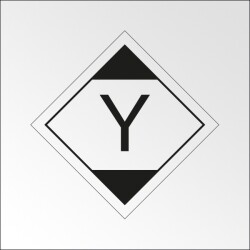 Signalisation de transport normalisée ADR - Quantité limitée LQY11   - 100 x 100 mm - Vinyle