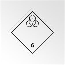 Signalisation de transport normalisée ADR - Matières infectieuses - ADR 6