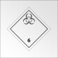 Signalisation de transport normalisée ADR - Matières infectieuses - ADR 6   - 250 x 250 - PVC