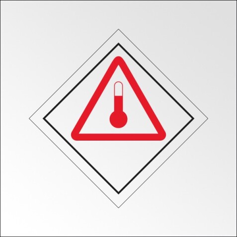 Signalisation de transport normalisée ADR - Produits chauds