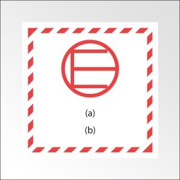 Signalisation de transport normalisée - Quantité exceptée