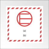 Signalisation de transport normalisée - Quantité exceptée   - 250 x 250 - PVC