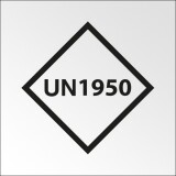 Signalisation de transport normalisée - UN..- Vinyle adhésif - 100 x 100 mm   - 250 x 250 - PVC