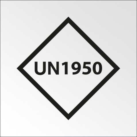 Signalisation de transport normalisée - UN..- Vinyle adhésif - 100 x 100 mm   - 250 x 250 mm - PVC