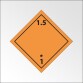 Signalisation de transport normalisée ADR - Matières et objets explosifs ADR 1.5   - 250 x 250 - PVC
