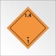 Signalisation de transport normalisée ADR - Matières et objets explosifs ADR 1.4   - 250 x 250 - PVC