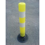 Balise de délimitation articulée Jaune   - 750 mm